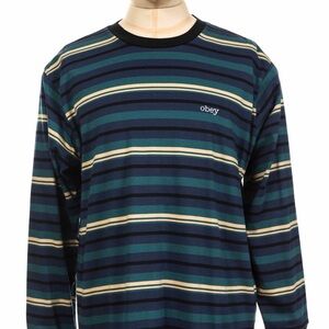 Obey Striped Long Sleeve Shirt